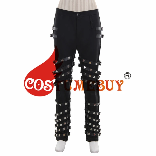 Thriller9 Michael Jackson Bad Trousers Pants with 2 Belts Classic MJ  Professional Bad Pants Metal Buckle Punk Style Trousers Black (33) :  : Clothing, Shoes & Accessories