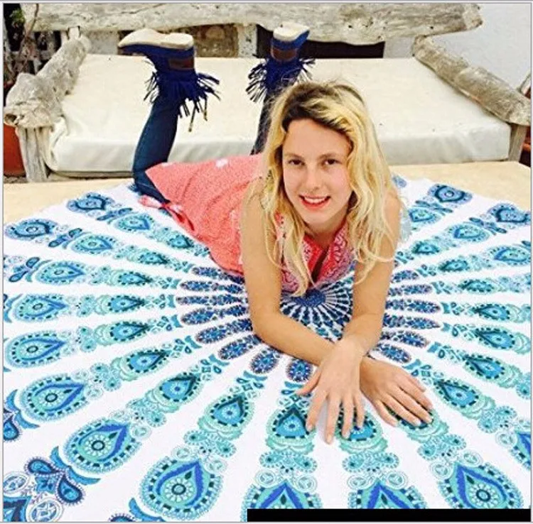 Toalha de Praia, Home Decorativa Capa Pano, Yoga Mat ao ar livre, 150cm