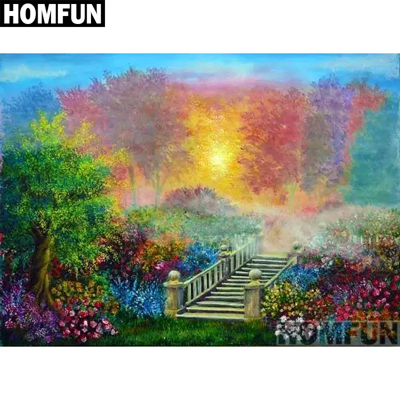 Алмазная живопись HOMFUN A00969 алмазная вышивка с полными квадратными/круглыми