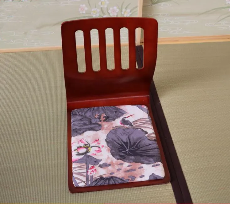 4 шт/лот) Kotatsu Zaisu Стул из красного дерева отделка пола мебель для азиатской гостиной татами японский Zaisu Legless стул