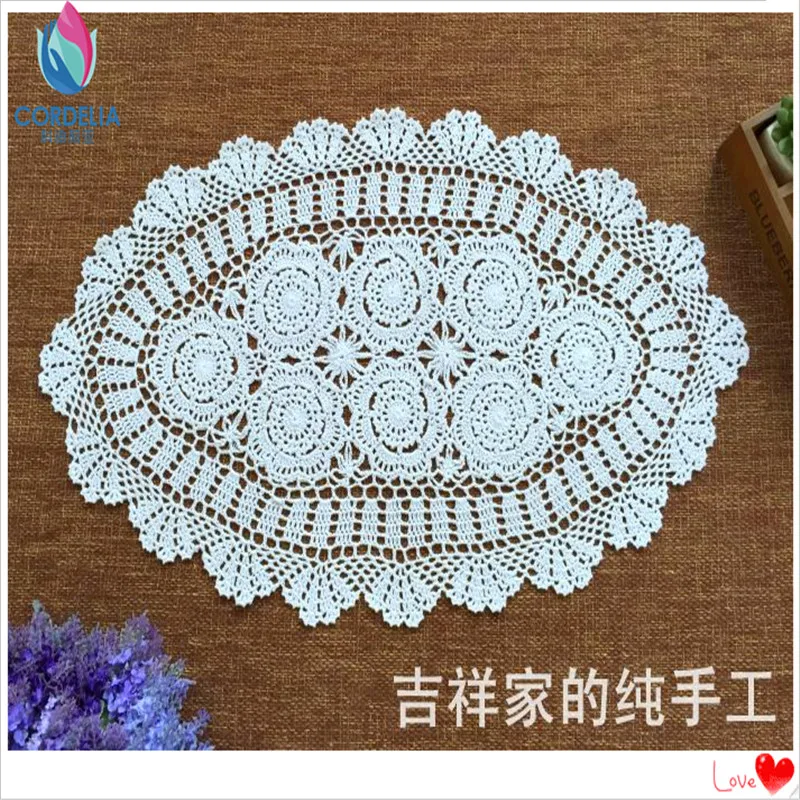 

free shipping ZAKKA fashion crochet knitted lace doilies for tea table decor cup pads coaster as dinner napkin place mat cup pad