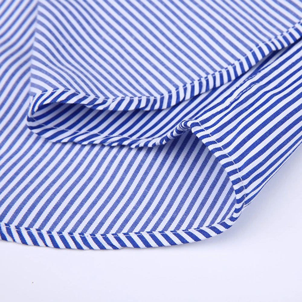 ORINERY Лидер продаж в полоску Мужская рубашка модный бренд с длинным рукавом Camisa Masculina французская запонка Свадебные рубашка-смокинг плюс размеры
