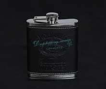 Hip Flask 7oz set Portable Stainless Steel Flagon Wine Bottle Gift Box Pocket Flask Russian Flagon Drop/2016 New