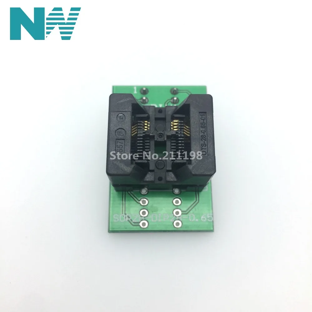 

IC Socket Tssop8 to dip8 ic test block ots-8 - shenp 0.65 - 01 programmer adapter