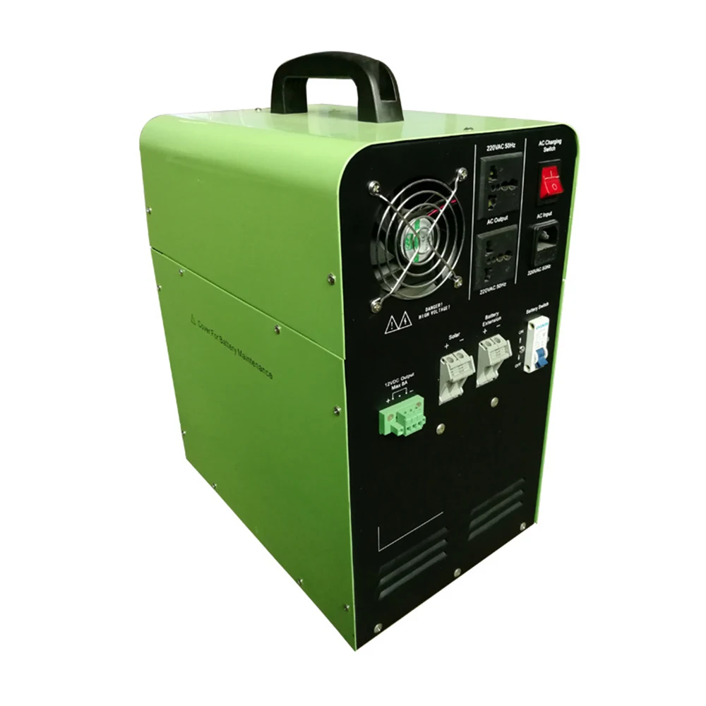 

300w portable pure sine wave solar power generation system solar inverter built-in battery 500W-1500W