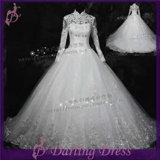 Cx186 Hot Beautiful Real Photo Luxury Beading Ic Style Cx186 Hot Beautiful Real Photo Luxury Beading Ic Style Abaya Wedding Dress Long Sleeve