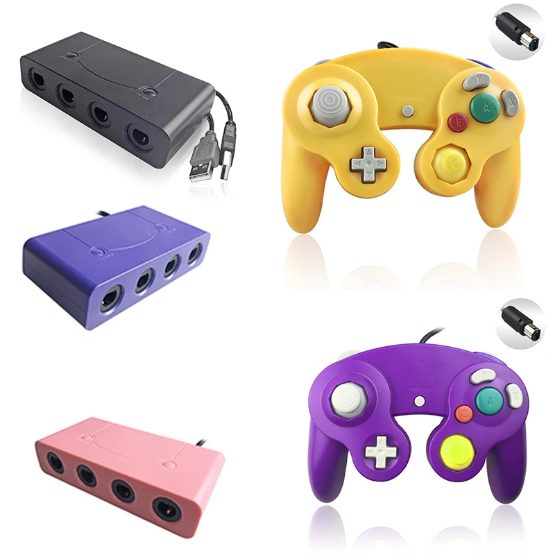 Проводной USB/GC контроллер для NGC Gamecube Nintendo переключатель адаптер Геймпад PC GC