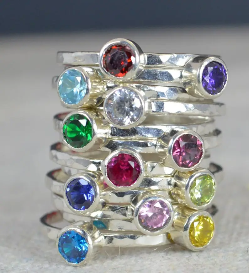 

Small Silver Mothers Rings Mother's Ring Grandmas Rings Mommy Ring Mothers Jewelry Mothers Ring Gift for Mom Grandma's Ring