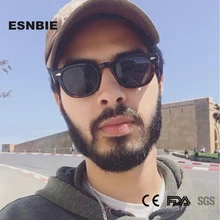 ESNBIE, ацетатные солнцезащитные очки, мужские, Круглые, Ретро стиль, заклепки, оттенки, Ретро стиль, маленькие, солнцезащитные очки, женские, Овальные, брендовые, дизайнерские, очки Oculos De Sol