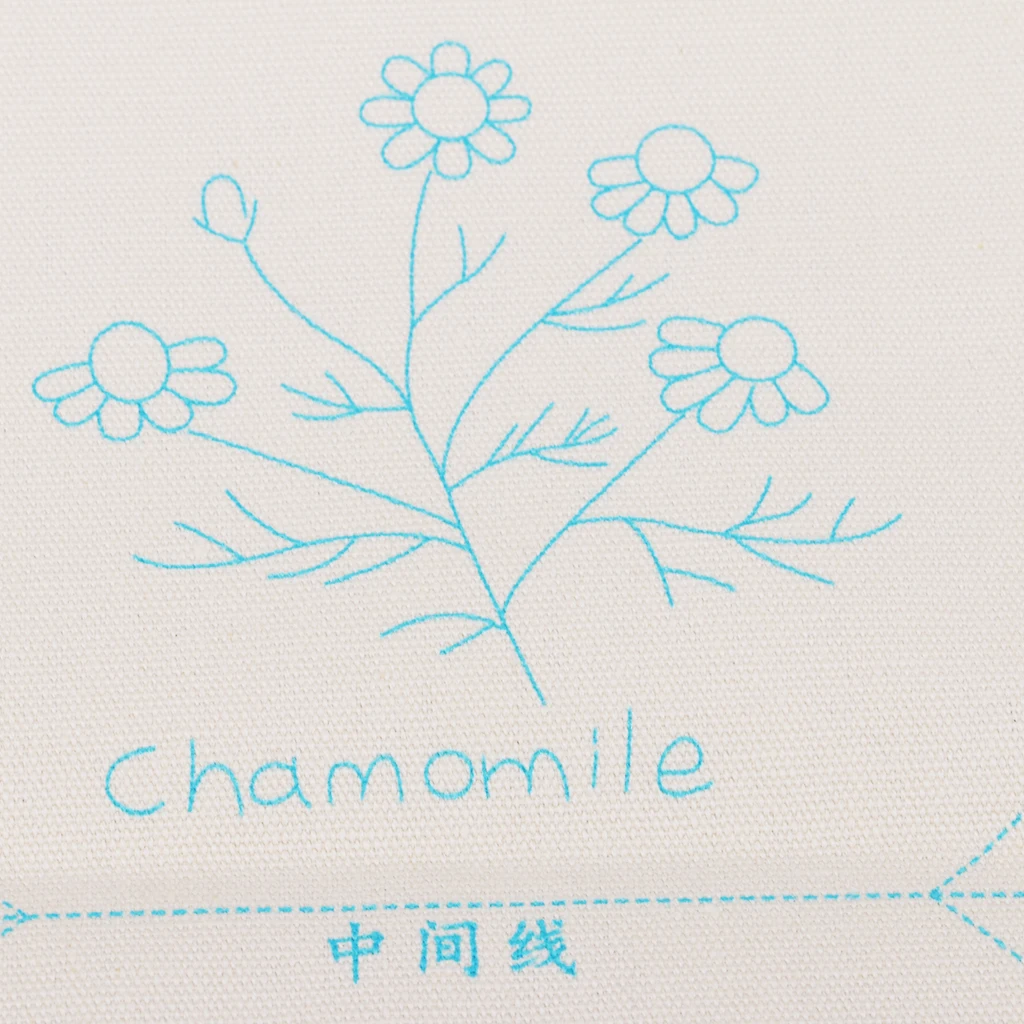 DIY Embroidery Cross Stitch Kit Pouch Canvas Drawstring Bag Handmade Needlework