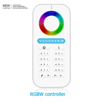 

New 2.4GRGBW LED Bulbs controller auto transfer sync LED lighting Group Division 8 Zone RF Remote Controller switch off delay