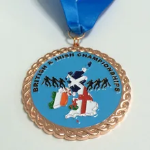 Карта логотип медали как памятная персонализированные медаль для камеры с медаль шнурки-57.2 мм диаметр-200 шт