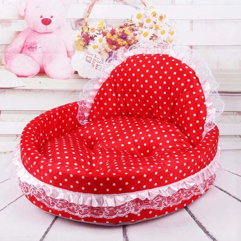 Элегантная кровать для питомца собаки щенка принцесса кружевная Милая кошки