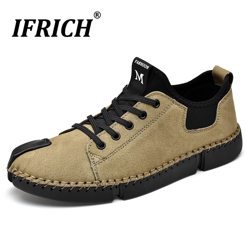 

Hand Made Mens Shoes Top Quality Sneakers Men Designer Sneakers for Men Black Gray Man Suede Leather Casual Shoes Flats Shoe