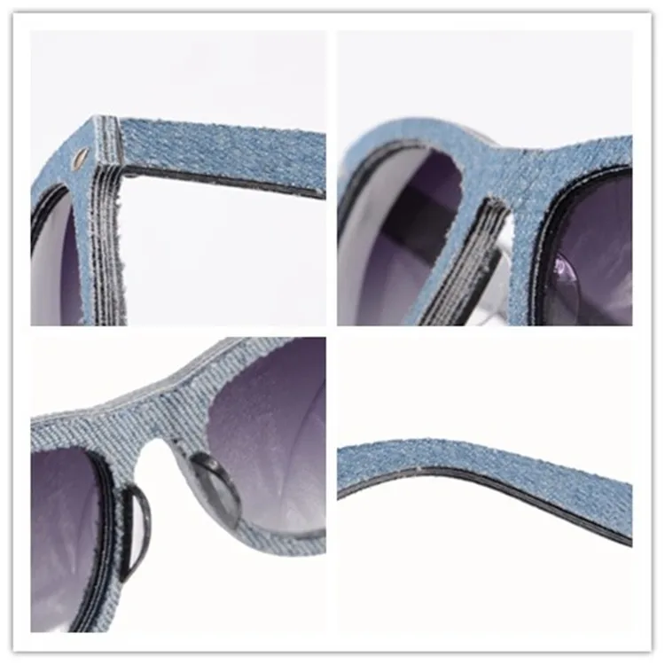 Новые модные джинсовые солнцезащитные очки для женщин и мужчин брендовые дизайнерские солнцезащитные очки винтажные Поляризованные очки Oculos De Sol Feminino Masculino