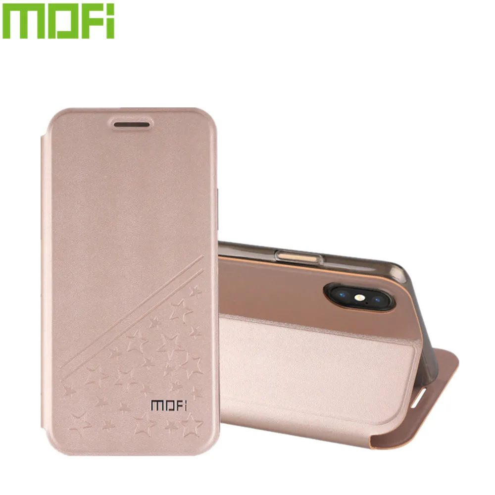 

Mofi For iPhone X (5.8 inch) Case Cover Flip PU Leather Stand Case For iPhone 10 Book Style Cell Phone Bag