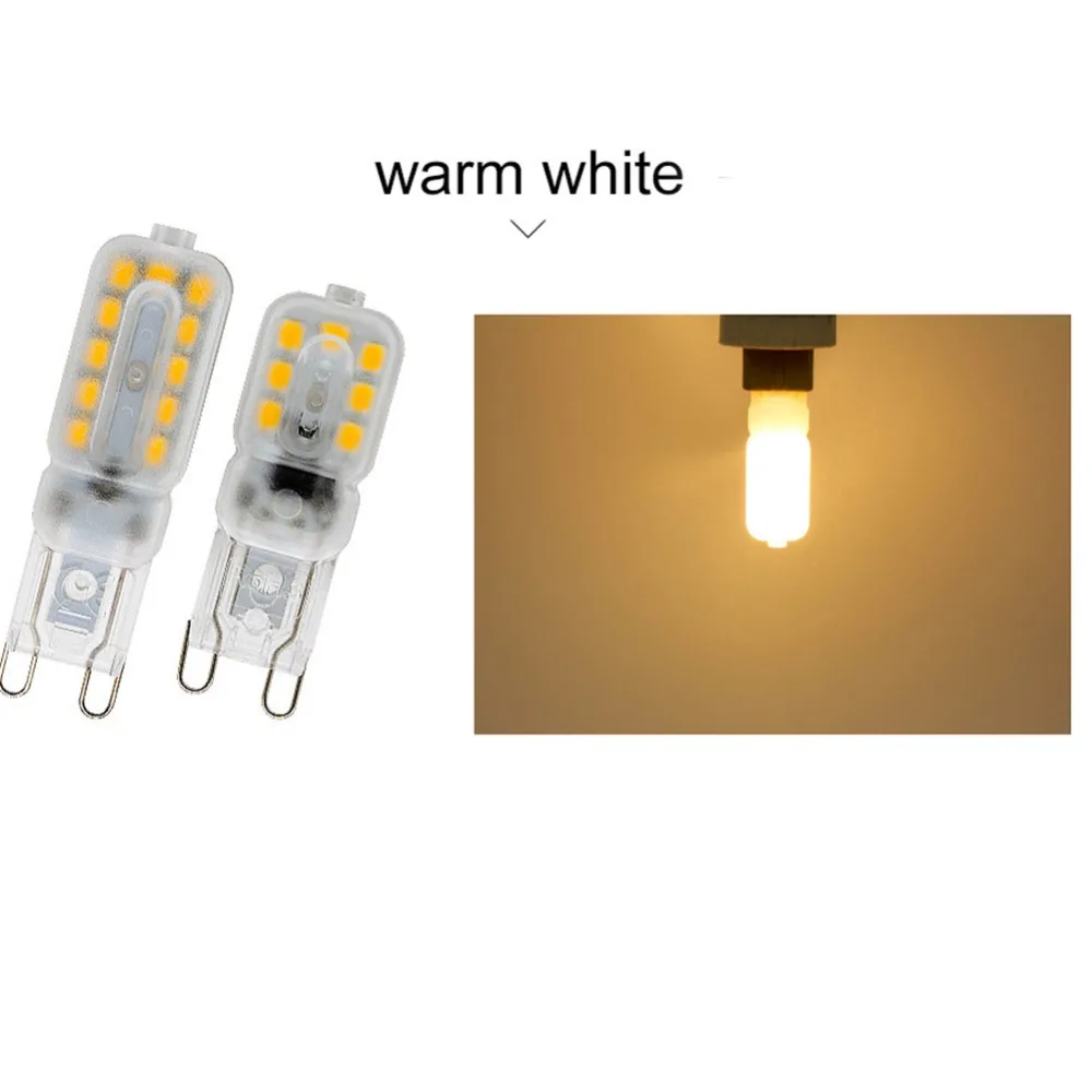 5 W Dimmable G9 светодиодный светильник 450lm 220 V SMD 2835 Светодиодный прожектор теплый белый свет ночник лампа