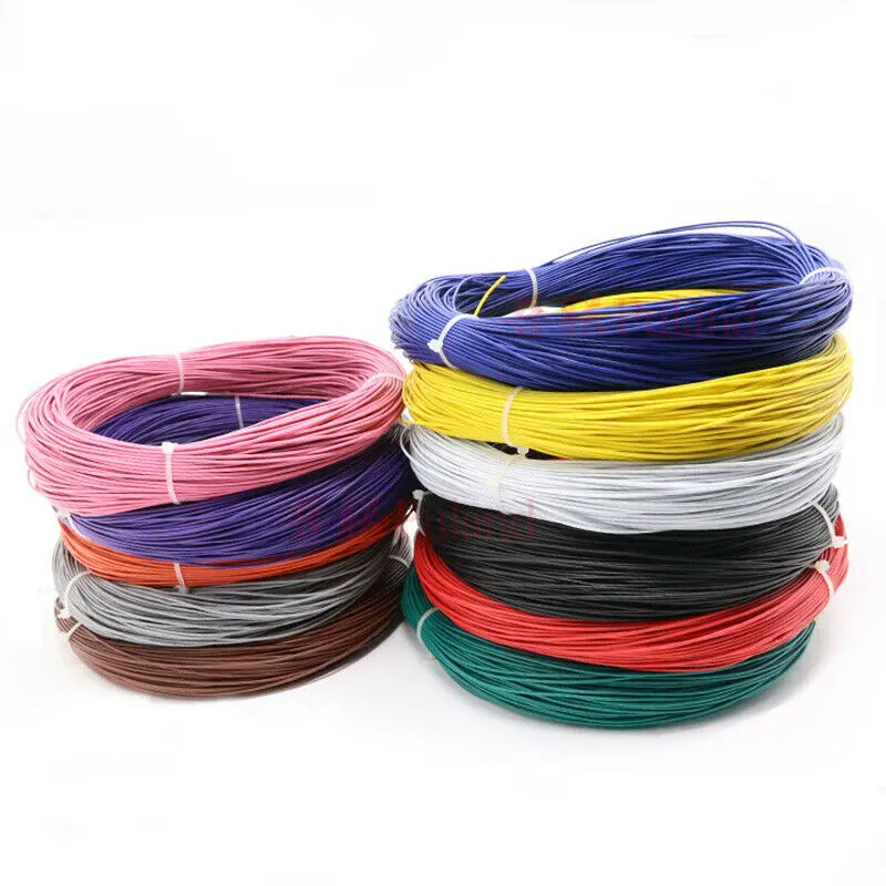 16 ~ 30AWG UL1007 оранжевый электронный провод гибкий многожильный кабель Оловянная