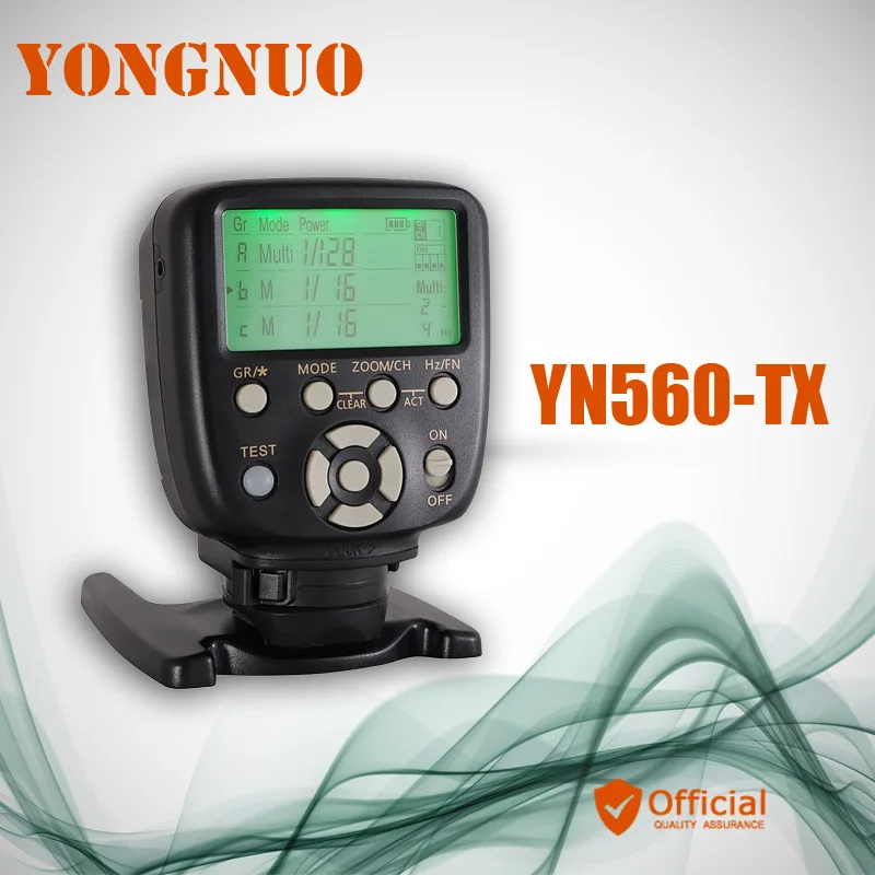 Светодиодная лампа для видеосъемки YONGNUO YN560-TX 2,4G Беспроводной Ручной Беспроводная вспышка триггера пульт дистанционного управления