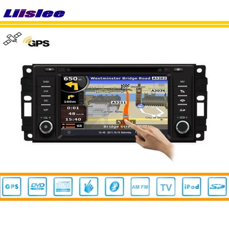 Liislee для Chrysler 200 2010~ 2013 Indash gps-навигатор DVD плеер Радио Стерео ТВ BT iPod 3g wifi 1080 P мультимедийная система