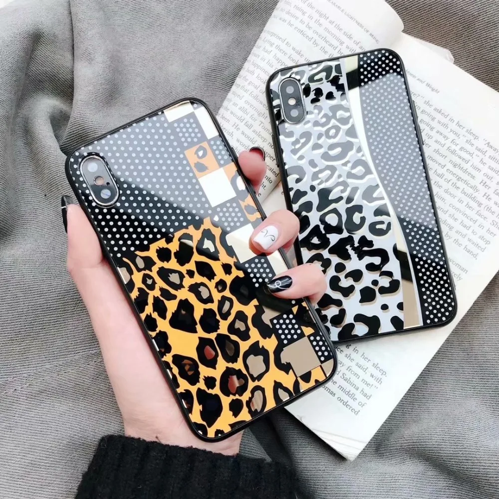 

Luxury Plating Leopard Phone Case Cover For iPhone X 7 8 6 6S Case Silicon For iPhone 7 8 6 6S Plus X XR XS XS Max Case Coque
