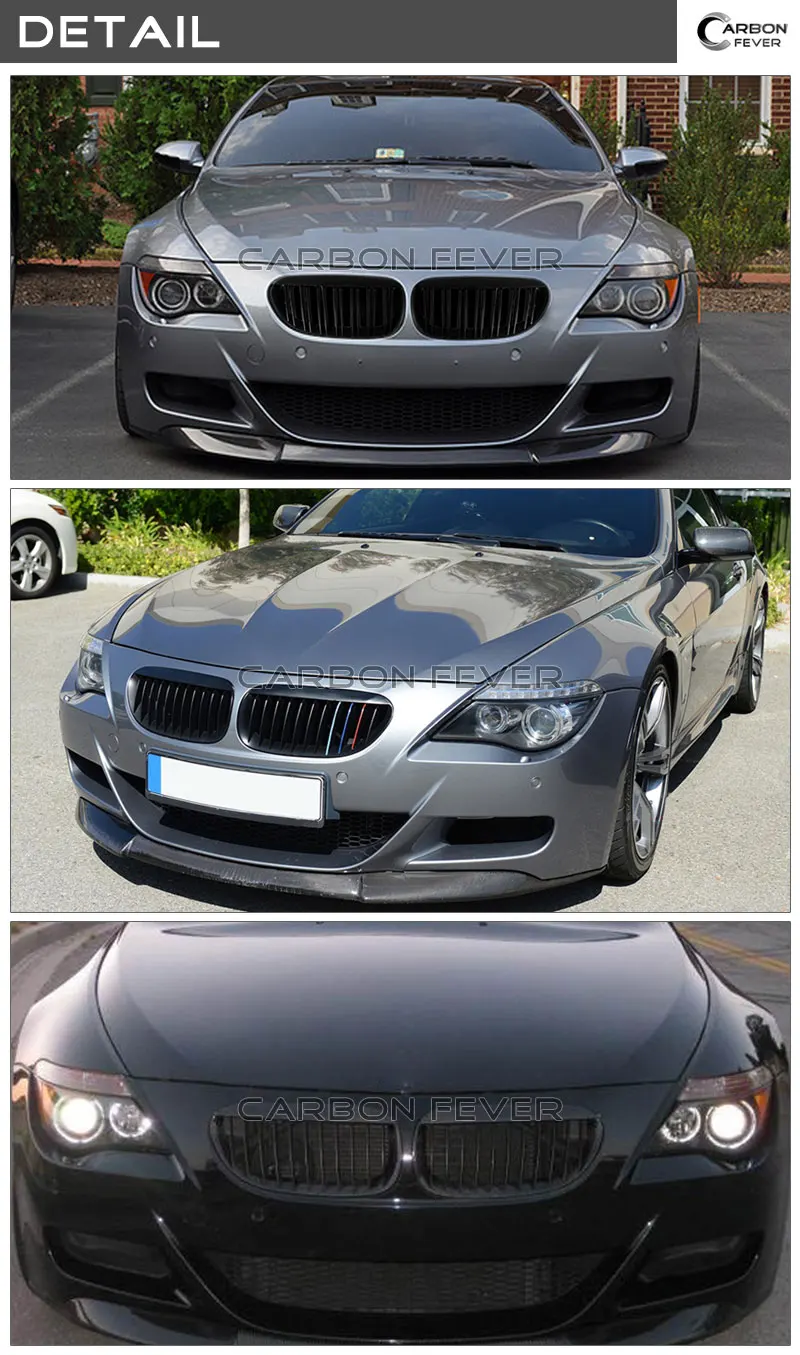 Для BMW E63 E64 переднего бампера ноздри 6 серии Купе 2004-2010 630i 650i 2-планка почек гриль