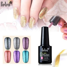 Belen Осень Зима 10 мл Bling Платиновые Блестки УФ-гель для ногтей УФ светодиодный светильник Полупостоянный гель лак маникюрный лак