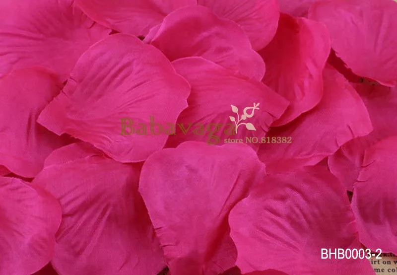 Много цветов выбор Шелковая Роза искусственная сушеные лепестки цветок листья свадьба день рождения праздник Декор - Цвет: Hotpink