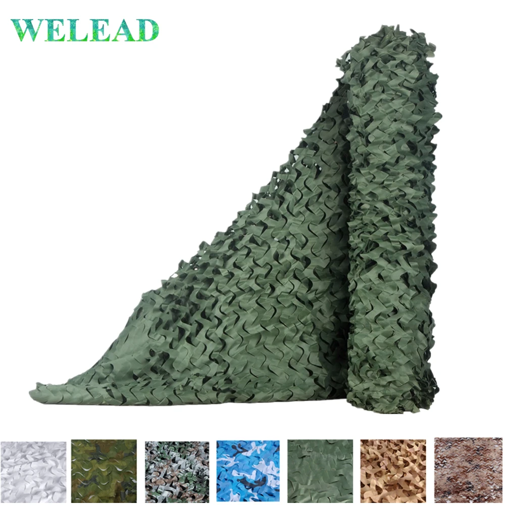 WELEAD 1 5x6 простая Военная камуфляжная сетка затенение Кемпинг сеть тент наружный