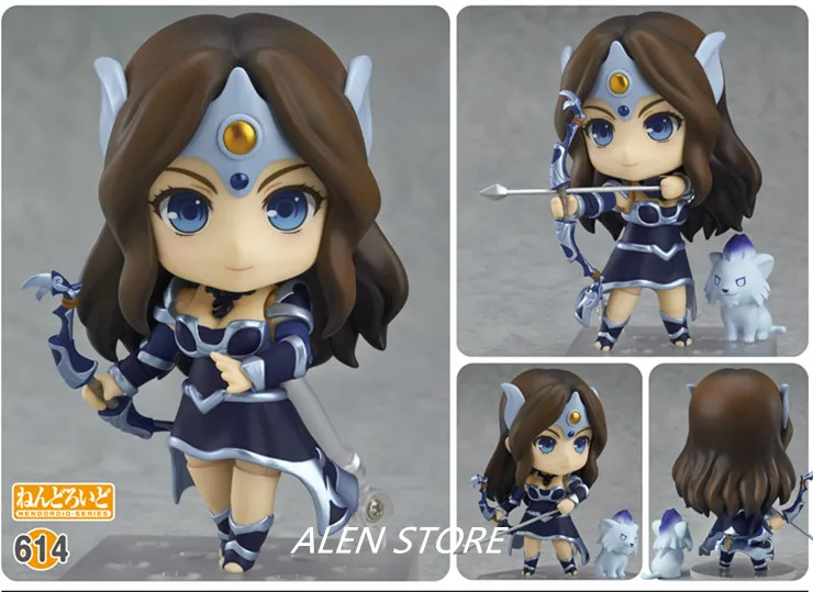  ALEN DOTA 2 Mirana # 614 Nendoroid PVC Action Figures Collectible Model Kids Toys Doll 10cm