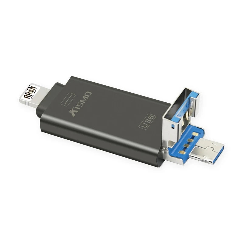 Металлический USB флеш накопитель Kismo 32 Гб 64 256 ГБ карта памяти флэш диск OTG для iPhone X