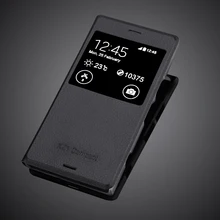Для sony Xperia XZ1 Compact чехол 4," Обложка на заднюю панель из искусственной кожи чехол для телефона для Xperia XZ1 Compact флип-чехол с окошком