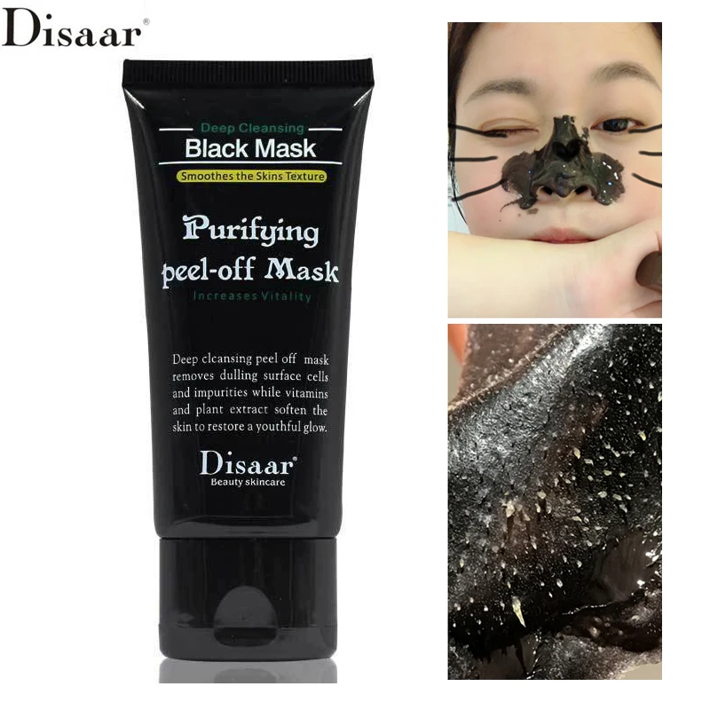

DISAAR Nose Blackhead Remover Face Black Mask Acne Treatment Peeling Mask Suction Facial Skin Care Pore Strip Black Head Masks