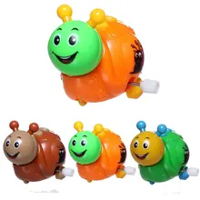 Милая улыбка Ветер вверх весна насекомое Улитка Заводной ребенок игрушка смешной быстрый запуск подарок ramdon цвет