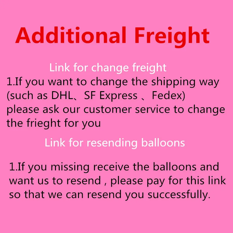 

Link for change the fright extra fee or resend parcel change price