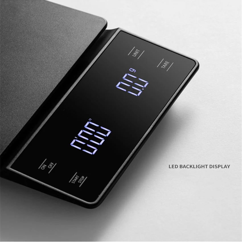  Household Electric Scale Portable Drip Coffee Scale with Timer Electronic Weighing Bar Kitchen High - 33007586833