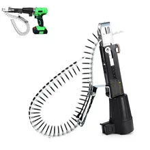 Автоматическая винтовая цепь для маникюрного пистолета, адаптер для электрической дрели, деревообрабатывающий инструмент, беспроводная дрель с 50 винтами