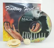 Floating Fireball Gimmick DVD Magic Tricks Ball Levitate Magie Magician Stage Street Illusions Props Funny