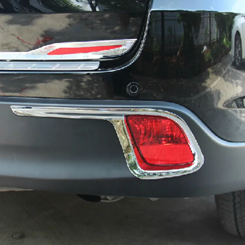 

For Toyota Highlander Kluger 2014 2015 2016 2017 2018 ABS Chrome Car Styling rear fog lamps lights Frame Cover Trim