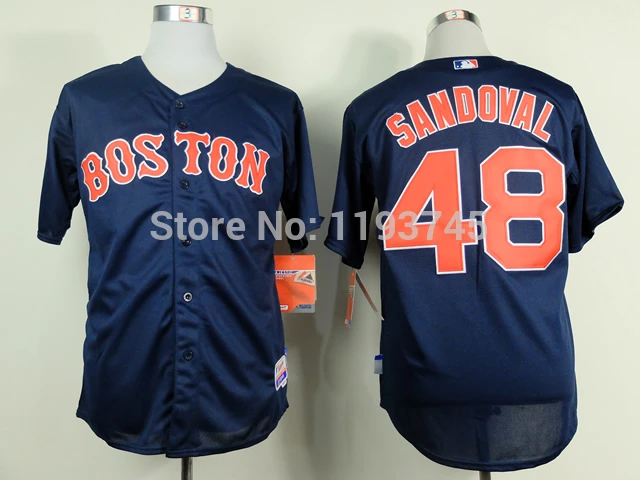 New Arrival Mens Boston Red Sox Jerseys #48 Pablo Sandoval