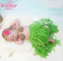 3PCS Cute Costumes For Newborn dress Wool Sets Handmade Crochet Clothes Infant Props Baby Photography Clothing Good Quality
