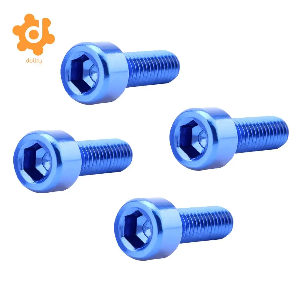 4Pcs Water Bottle Cage Screws Aluminum Alloy Bike Holder Screws for water cage Enhancement Bicycle Water Bottle Accessories