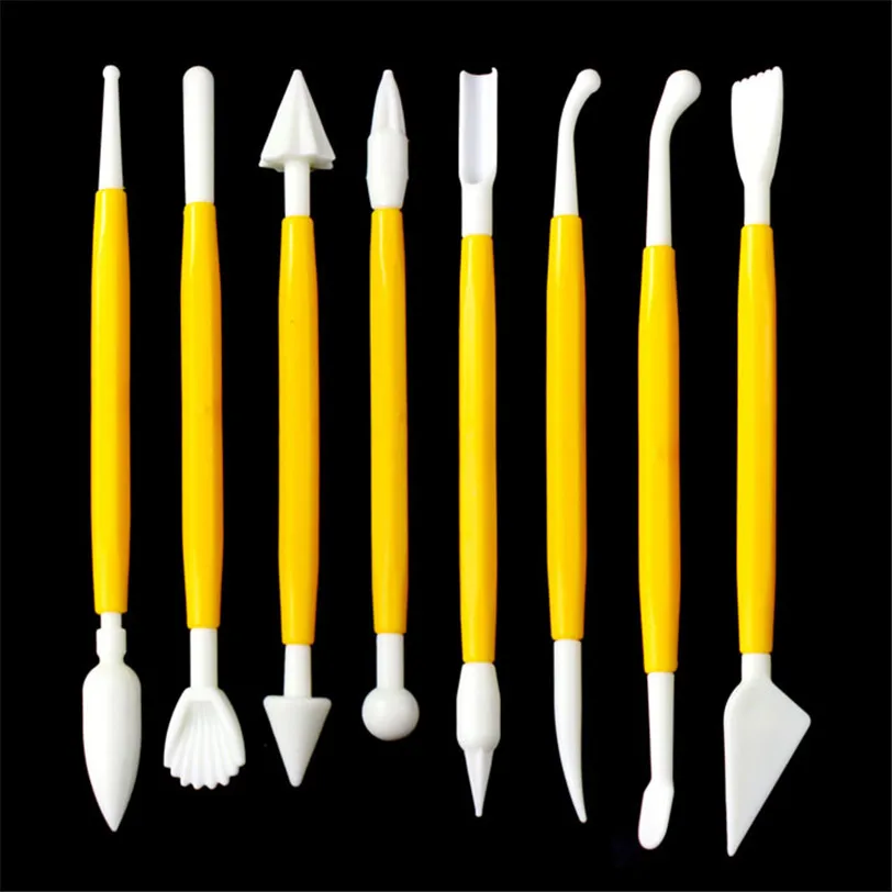 8 Pcs Kit sugarcraft Fondant Cake Decorating Modelling Tools