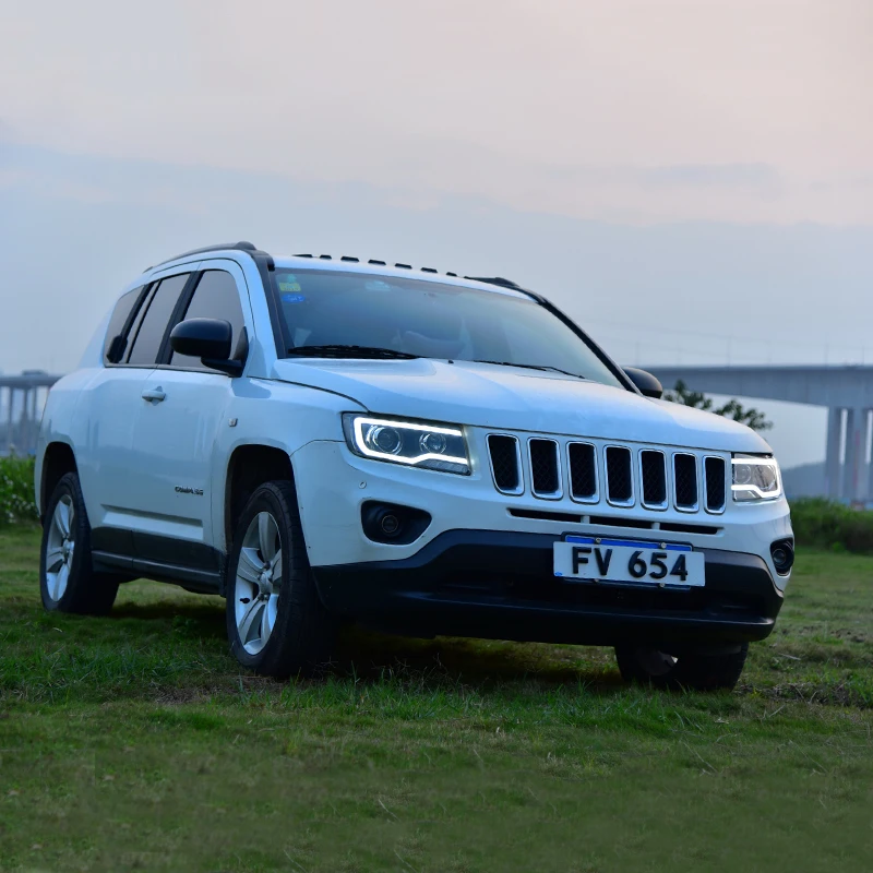 Headlight Assembly For Jeep Compass 11 15 Grand Cherokee Led Drl Led Turn Signal Xenon Low Beam Car Headlight Bulbs Xenon Aliexpress