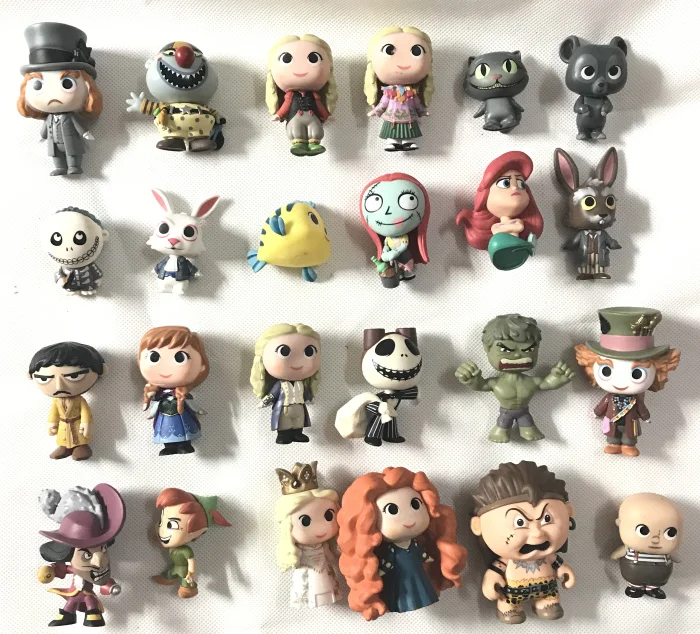 Оригинальный Funko Mystery Minis: Alice Cat Халк кошмар-Джек Салли Питер Пэн виниловые фигурки