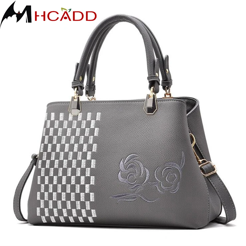 

MHCADD New Plaid Women Handbag Large Capacity Women Bag Casual Tote Women Leather Handbags Female Shoulde Messenger Bags bolsas