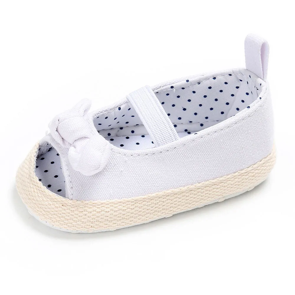 Детская обувь для маленьких девочек; мягкая удобная подошва; модная Милая повседневная обувь для новорожденных; zapatos bebe recien nacido - Цвет: Белый