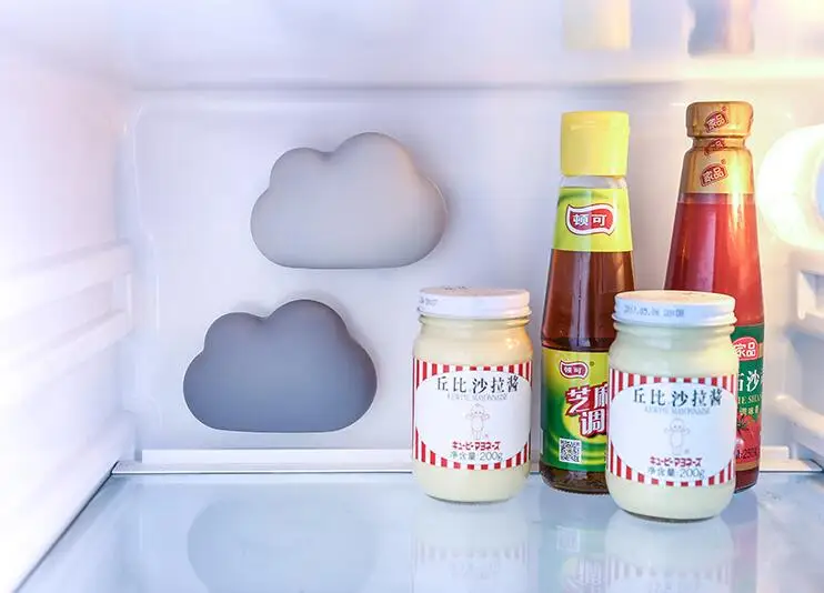 

Cloud shape Fridge Refrigerator Air Bamboo charcoal bag with sucker air purification Deodorant deodorant Odors Smell Removr