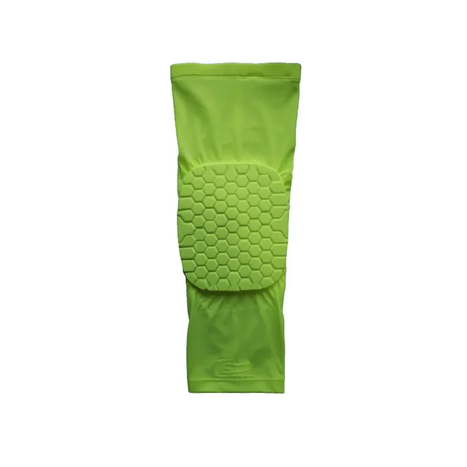 Баскетбольные гетры Дышащие футбольные наколенники поддерживают спортивные защитные наколенники бампер наколенники защитные наколенники - Цвет: Зеленый