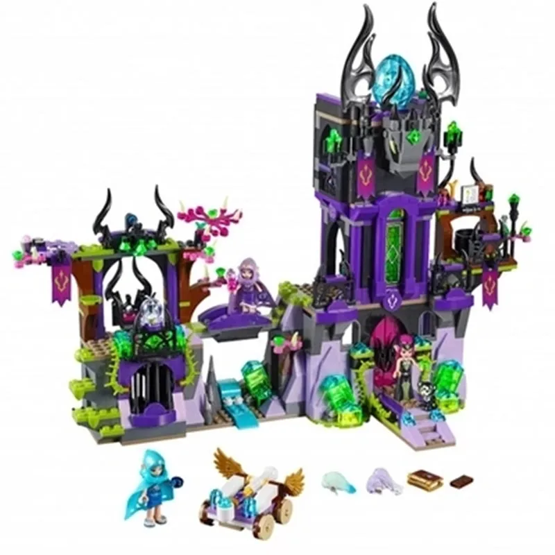 

New Elves fairy Ragana's Magic Shadow Castle fit legoings elves fairy figure building Block Bricks Toys girls Toy 41180 gift kid